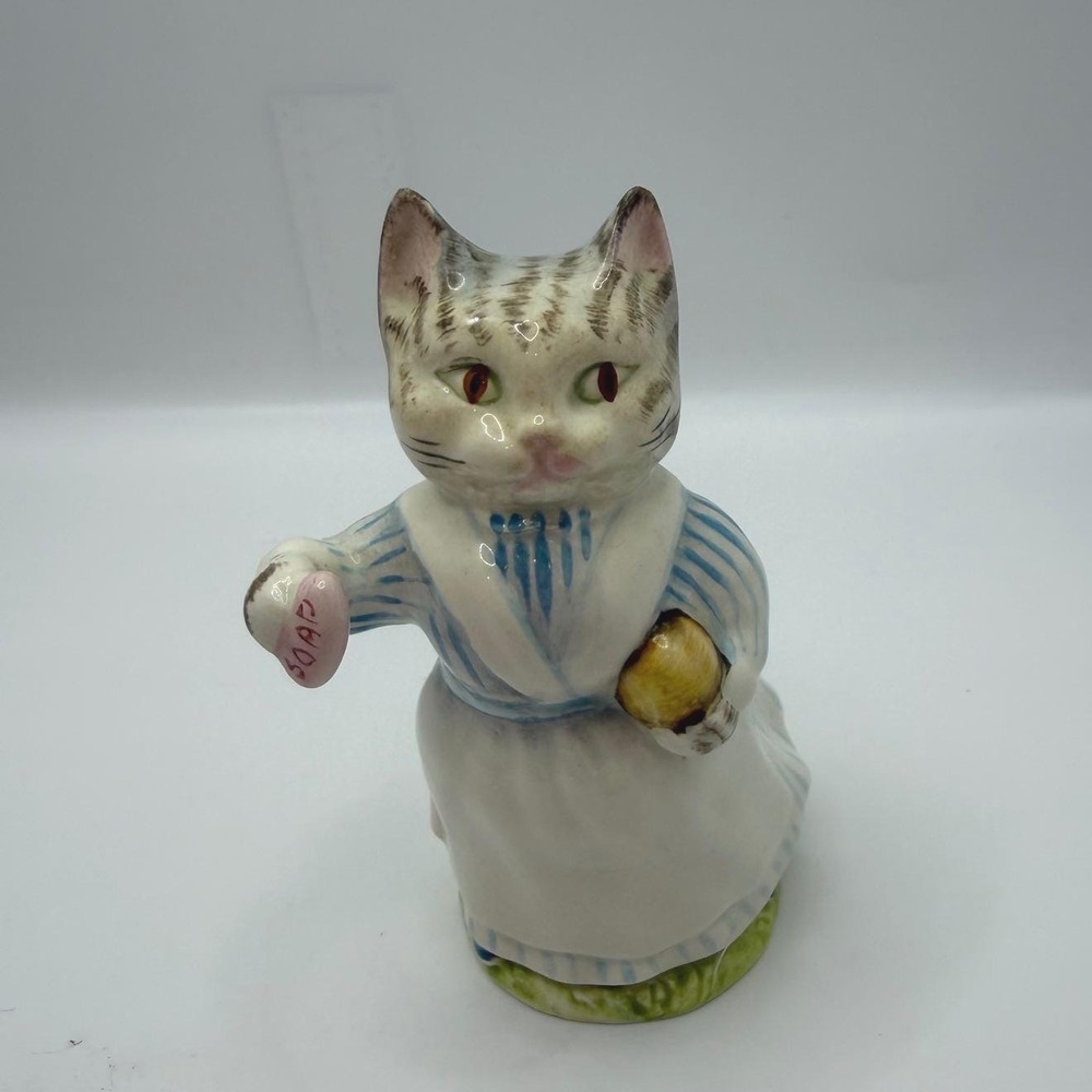 Beswick Beatrix Potter Tabitha Twitchit Figurine Porcelain England Vintage